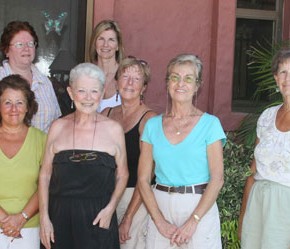 Some members of the Baby Bundle Project, back row: Janice, Sharon, Lisa, front row: Gloria, a visitor to the group, Joan, Francis, Barbara, Elean and Susan