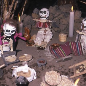 The ubiquitous decorated skeletons of Day of the Dead