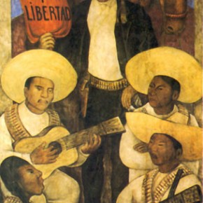 Detail from a Diego Rivera mural of Emiliano Zapata Detail from a Diego Rivera mural of Emiliano Zapata