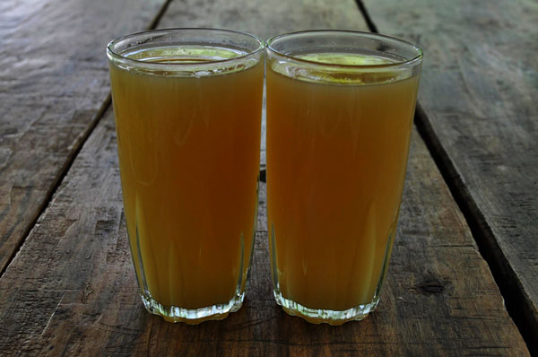 Tepache, a fermented drink made from pineapple