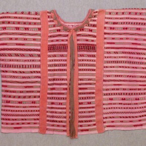 Huipil, 2000, by Luisa Jiménez. Three cotton webs woven on the backstrap loom