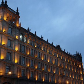 Mexico City, Palacio de Correos, Postal Office at night